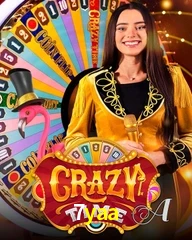 Crazy Time live game no 7yaa cassino com entretenimento ao vivo para jogadores do Brasil