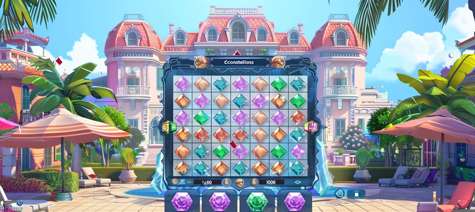 7yaa Constellations slot game cassino online com pedras preciosas