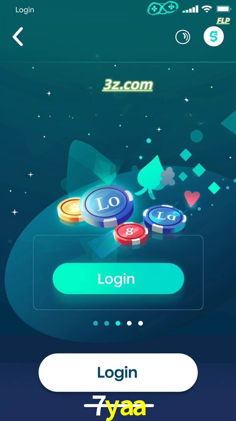 Login no aplicativo de cassino online 7yaa Brasil com bônus de boas-vindas